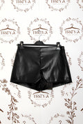 Shorts effetto pelle