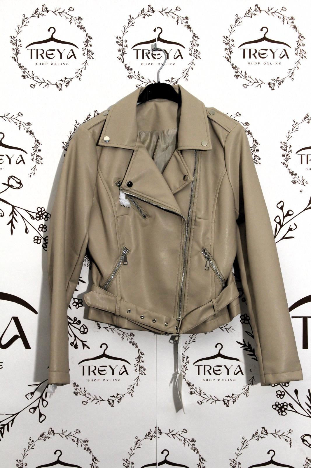 Giacca Biker — effetto pelle