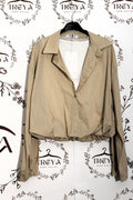 Camicia con fondo elasticizzato e bralette