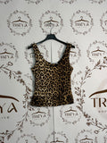 Top Peplum a Macchia Leopardata